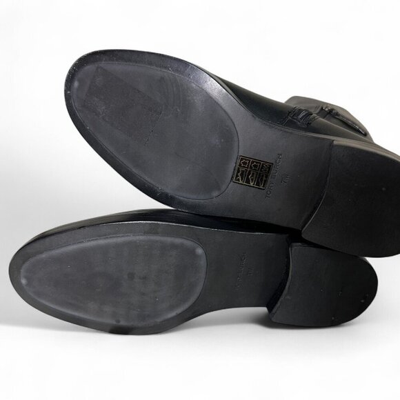 Tory Burch Flat Black Riding Boot Women's 7M NWOT - Picture 11 of 16